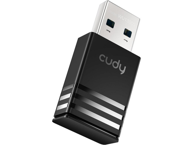 Cudy Wi-Fi 5 High-Gain USB Adapter AC1300 MU-MIMO WPA3, WU1300S