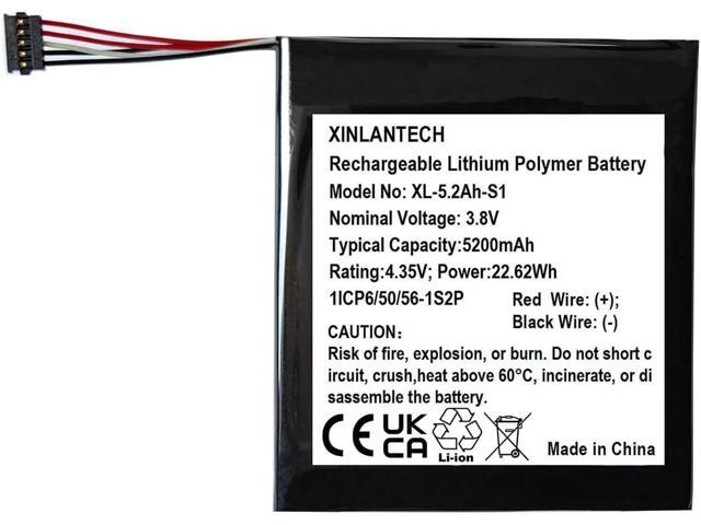 3.8v 5-Wire/Cable S1 Battery Replacement for Ring Video Doorbell (2020 Release) 5UM5E5, (Not Compatible with S2 Battery w/6wire)