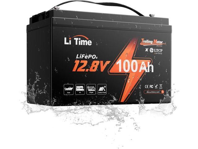 Litime 12V 100Ah Trolling Motor LiFePO4 Battery (Group 31), 12 Volt Lithium Battery with Low Temp Protection, Up to 15000 Deep Cycles, Built-in...