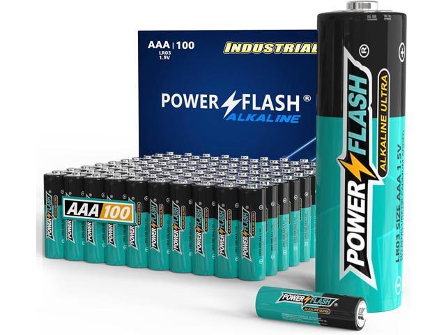 AAA Batteries, 100 Count Maximum Power Ultra Long-Lasting Alkaline Triple A Battery, Leakproof Design, 10 Years Shelf Life AAA Batteries, 100 Count Maximum Power Ultra Long-Lasting Alkaline Triple A Battery, Leakproof Design, 10 Years Shelf Life