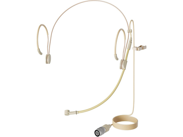 J K MIC-J 069 Headset Microphone Compatible with Audio-Technica Bodypacks Unidirectional Headworn Microphone Earhook Mic with Hirose 4-Pin Plug,...