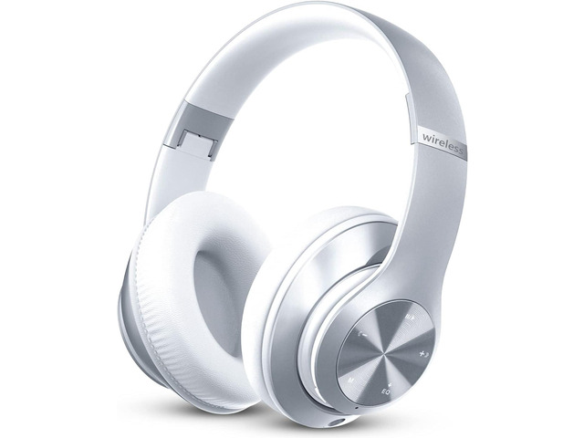 Headphones Wireless Bluetooth,60 Hours Playtime Foldable Lightweight Bluetooth Headphones Wireless Over Ear Wired Hi-Fi Stereo with 6 EQ Modes,...
