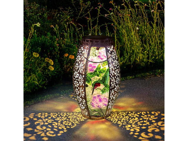 Solar Lanterns Outdoor Waterproof, Hummingbird Gifts for Women Garden Decor