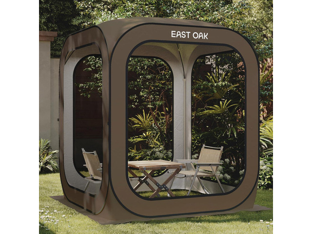 East Oak Screen House Tent Pop-Up, Portable Screen Room Canopy Instant Screen Tent 6 x 6 FT with Carry Bag for Patio, Backyard, Deck & Outdoor...