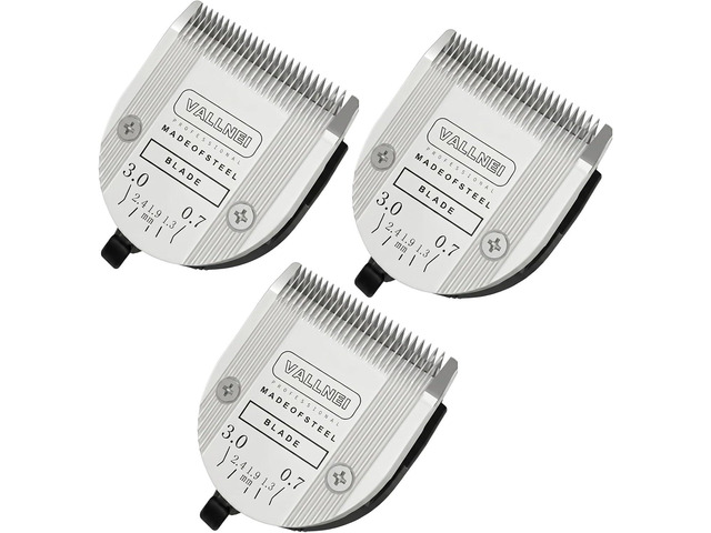 [3 Pack] 5-in-1 Professional Animal Clipper Blades for Wahl Arco, Bravura, Chromado, Creativa, Figura, Motion & SuperGroom, Detachable Adjustable...