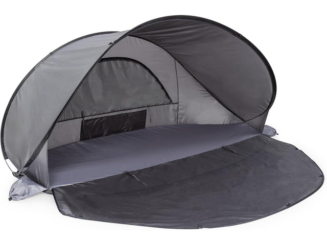 PICNIC TIME Manta Portable Beach Tent, Fully-Assembled Pop Up Tent, Beach Shade and Sun Shelter, Instant Outdoor Shade with Carrying Bag for...