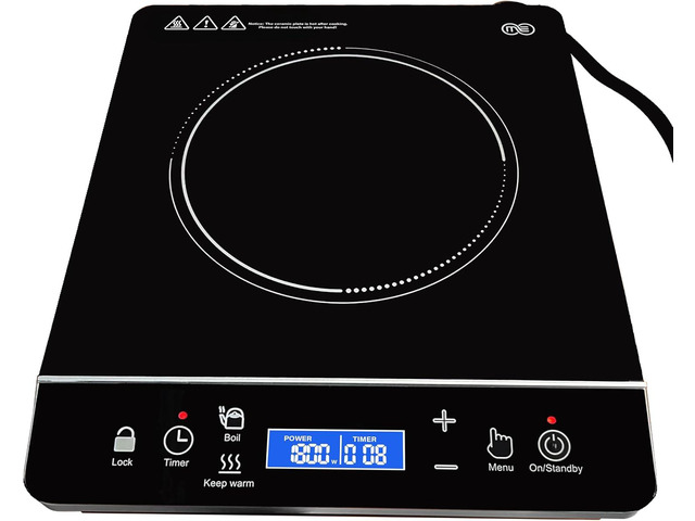 OMEO Portable Induction Cooktop Hot Plate Countertop Burner 1800 Watts Induction Burner with LCD Sensor Touch, LED Display, 10 Temperature Levels,...