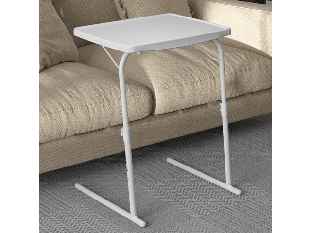 Allpop Max TV Tray Table, Large TV Dinner Tray for Eating, Adjustable Tray Stand on Couch & Bed, Folding Laptop Table with 6 Heights & 3 Tilt...