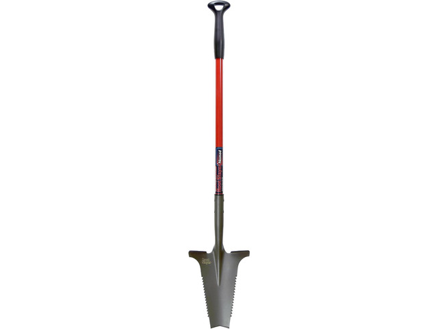 Root Slayer 22311 Nomad Garden Spade, Serrated Edge, Red