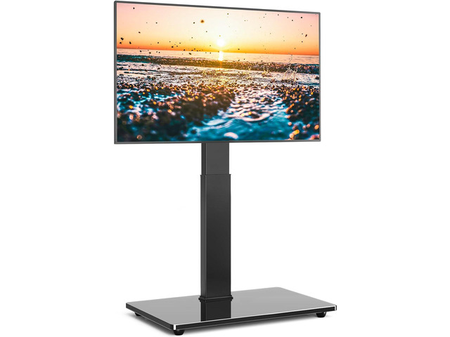 5Rcom Reinforced Floor TV Stand with Mount, Height Adjustable TV Floor Stand for 32-70 inch Plasma LCD LED Flat or Curved Screen TVs, Swivel TV...