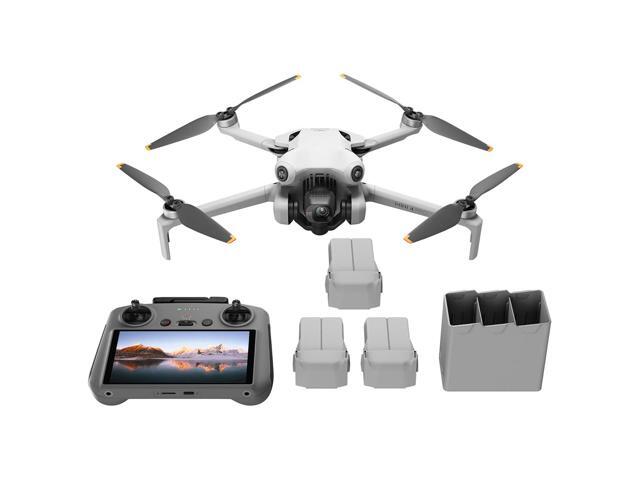 DJI Mini 4 Pro Drone Fly More Combo Plus with DJI RC 2 Screen remote with 3 Battery Bundle Kit 45-min Flight Time Camera Drone Bundle,