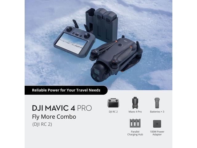 DJI Mavic 4 Pro Drone Fly More Combo RC 2 100MP Hasselblad Camera Triple-Camera System 6K/60fps HDR Video 51-min Accessories