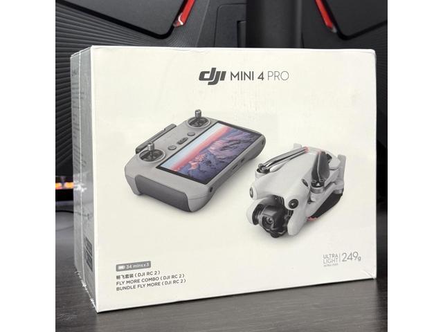 Dji Mini 4 Pro RC 2 Under 249g with Omnidirectional Intelligent 10KM FHD Video Transmission Remote Control with Camera