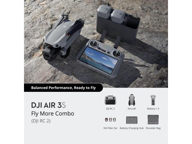 DJI - Air 3S Fly More Combo (DJI RC 2) - image 3