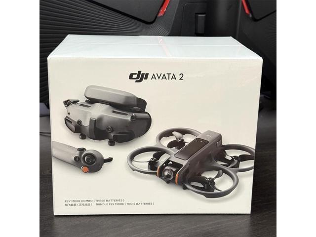 DJI Avata 2 Fly More Combo (3 Batteries), FPV Drones with Camera for Adults 4K, Immersive Experience, One-Push Acrobatics, Built-in Propeller...