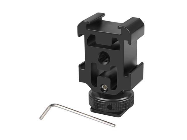 Triple Hot Shoe Mount Adapter Bracket Stand Holder for DSLR Camera for LED Video Microphone Flash Light