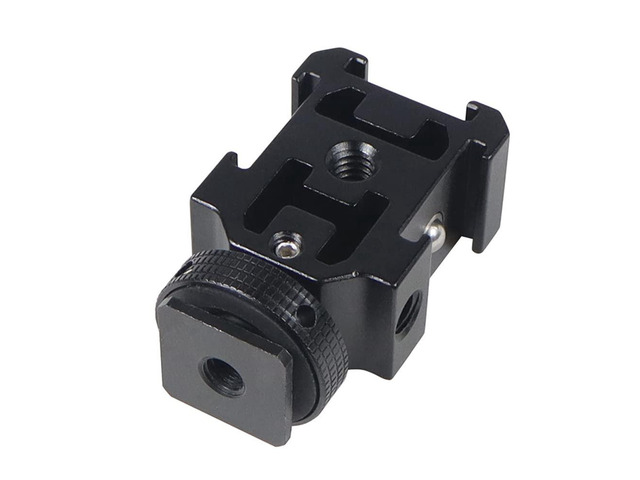 Triple Hot Shoe Mount Adapter Bracket Stand Holder for DSLR Camera for LED Video Microphone Flash Light