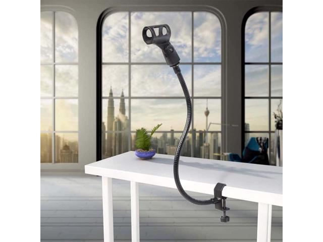 Gooseneck Mic Stand Mic Gooseneck Clamp Microphone Stand Gooseneck Microphone Stand Adjustable Desk Mic Arm Stand with