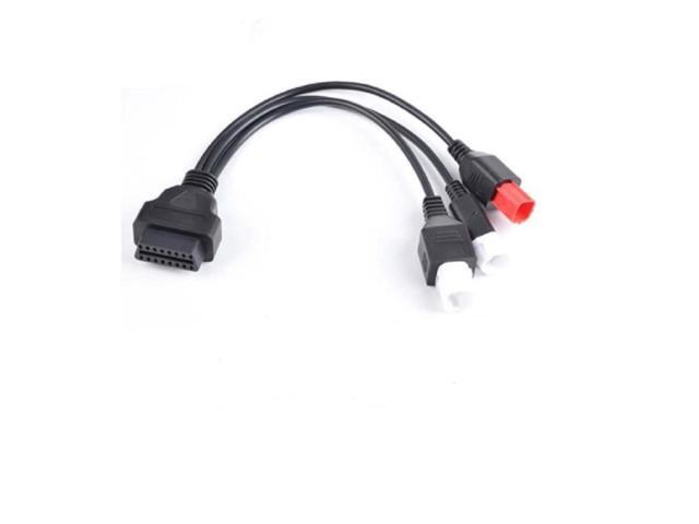 OBD Adapter Cable 6-Pin and 3+4 Pin to OBD 16-Pin Diagnostic Connector (3+4+6pin red)