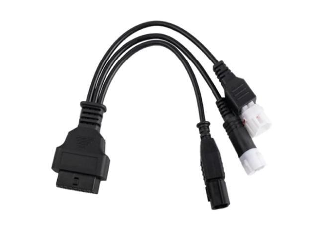 OBD Adapter Cable 6-Pin and 3+4 Pin to OBD 16-Pin Diagnostic Connector (3+4+6pin black)