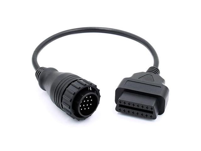 E-Car Connection 14 Pin to 16 Pin OBDII Cable Male to Female Adapter Car Diagnostic OBD2 Cord for Mercedes Benz Sprinter