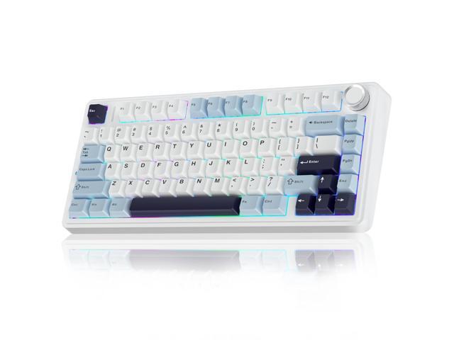 AULA F75 75% Wireless Mechanical Keyboard, Hot Swappable Creamy Keyboard, Pre-lubed Reaper Switches, 2.4GHz/Type-C/BT5.0, RGB Backlit Gaming...