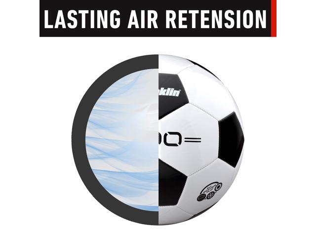 Franklin Sports Size Competition 100 Soccer Balls - 12 Pack Deflated with Pump White, 3