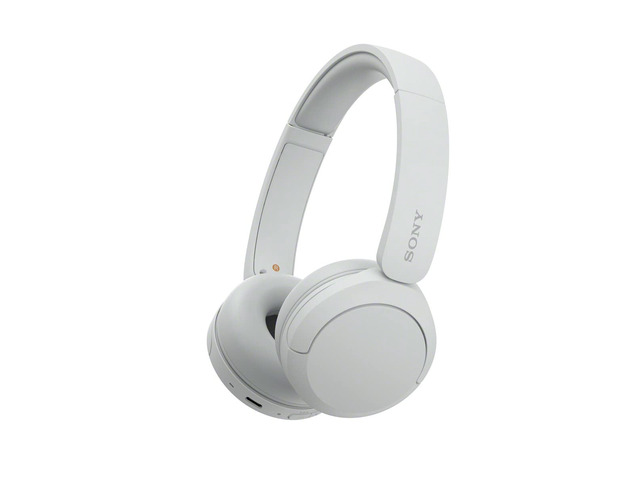 WH-CH520 Wireless On-Ear Bluetooth Headphones with Microphone, White Comfortable Lightweight Design, Up to 50 Hrs Battery with Quick Charging,...