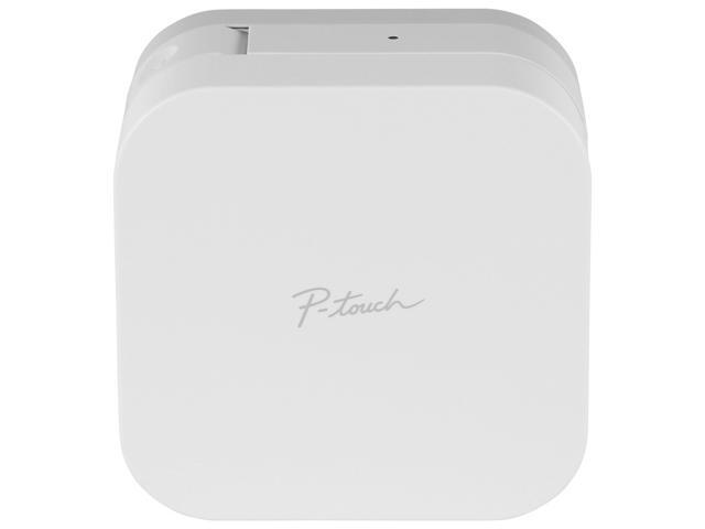 P-Touch Cube Color Smartphone Label Maker, Bluetooth Wireless Technology, Multiple Templates Available for Apple & Android Compatible White