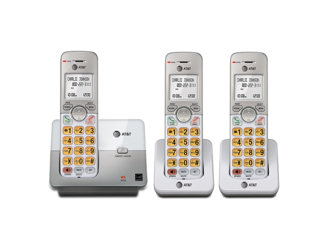 EL51303 3 Handset DECT 6.0 Cordless Home Phone Full-Duplex Handset Speakerphone,Backlit Display, Lighted Keypad,Caller ID/Call Waiting,Phonebook,...