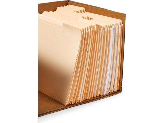 Basics Storage/Filing Boxes with Lift-Off Lid - Letter/Legal Size, Sturdy, Easy Assembly, White, 16.2' L x 12.5' W x 10.5' H, Pack of 20