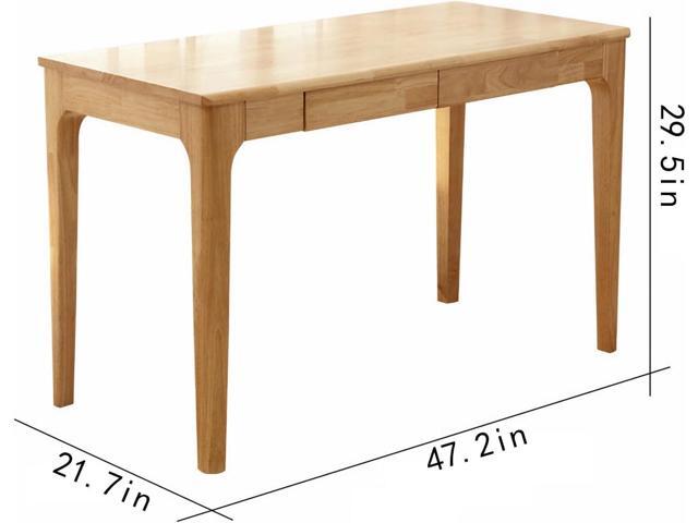 Solid Wood Desk with Drawers, Small Computer Desk for Small Spaces, Gaming Study Home Office Desks for Work, Student PC Desk for Bedroom,...