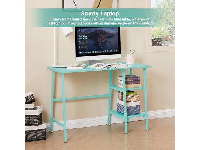 VECELO 43 Inch Computer Home Office Desk Modern Simple Writing Desk with Storage for Bedroom Simple Table Modern Student Study Desk,Water Proof,...