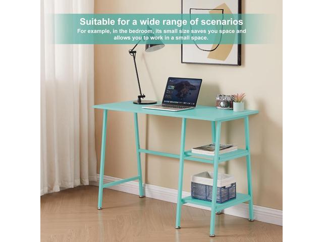 VECELO 43 Inch Computer Home Office Desk Modern Simple Writing Desk with Storage for Bedroom Simple Table Modern Student Study Desk,Water Proof,...