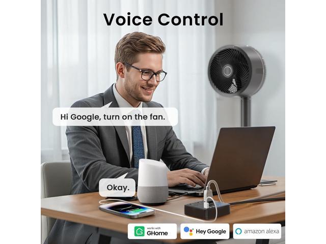 GHome Smart Plug Power Strip Works with Alexa & Google Home - 3 Individually Controlled Smart Outlets Switches 3 USB Ports, 4FT Extension Cord,...