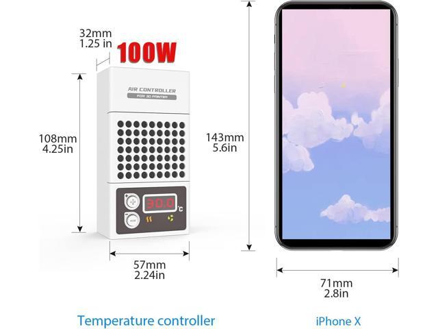 Mini Heater for 3D Printer, Resin 3D Printer Temperature Controller 100W Heating Thermostat Temp Control for LCD DLP 3D Printers