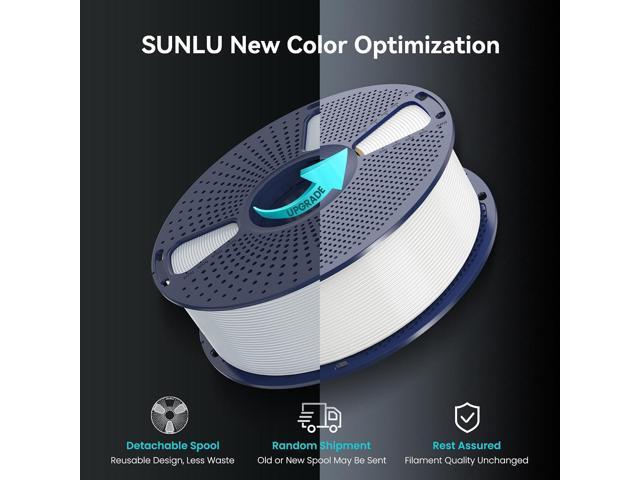 SUNLU PLA+2.0 3D Printer Filament 2KG, Upgrade PLA+ Filament 1.75mm, Tougher and Stronger, Dimensional Accuracy +/-0.02mm, 1KG per Spool, 2 Pack,...
