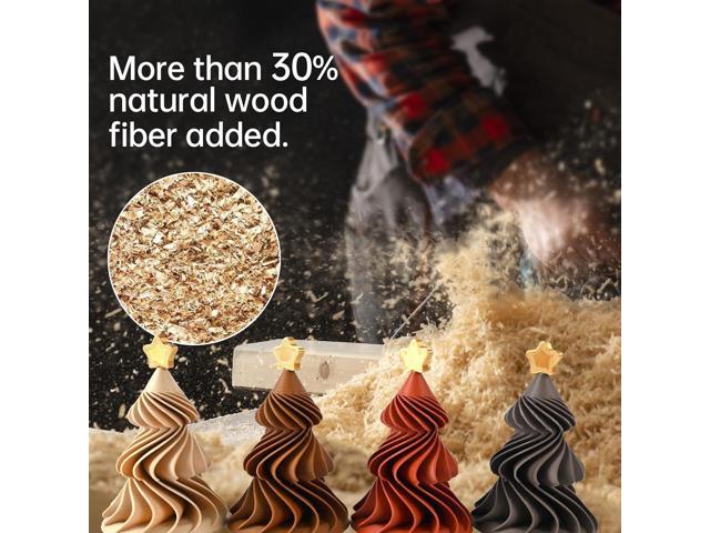 Wood Filament 1.75 3D Printer Filament, Dimensional Accuracy +/- 0.03 mm, 1kg Spool