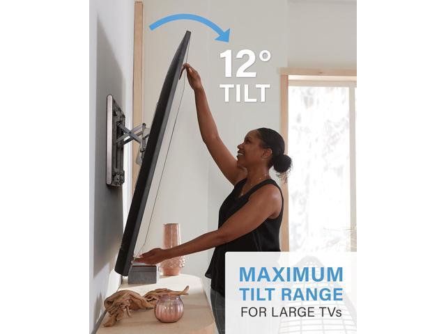 SANUS Tilting TV Wall Mount for 42' to 90' TVs - Low Profile & Universal Design - Fight Screen Glare - Easy 3-Step DIY