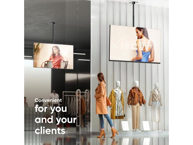 ONKRON Ceiling TV Mount for 32-80 Inch Screen up to 150 lbs, Full Motion, Height Adjustable TV Mount for Ceiling, VESA 100x100-600x400, Drop Down...