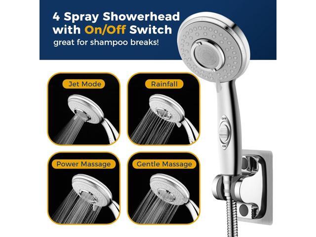 KLLEYNA Shower Head Sink-Faucet Bathtub-Bathroom-Garden - Hose Sprayer Attachment(5 Adapters) for Hair Washing & Pet Dog Rinse & Baby Bath, ON/OFF...