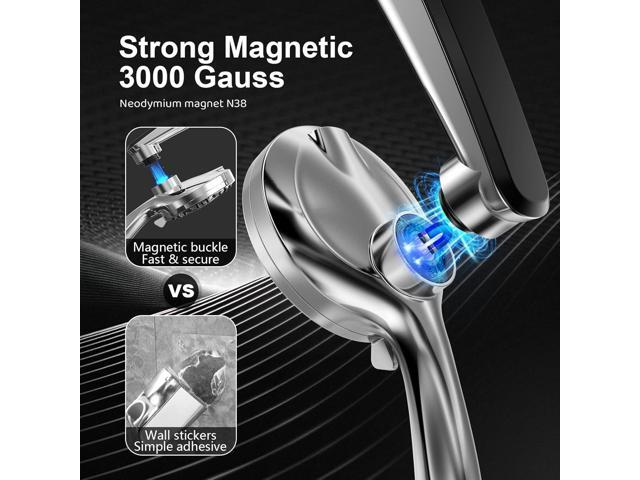Rain Shower Head with Handheld High Pressure rainfall Shower Heads with Handheld Spray Combo Adjustable one-piece stand daul shower head Built-in...