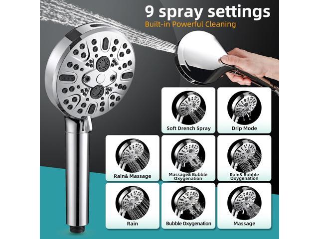 Cobbe Filtered Shower Head with Handheld, High Pressure 9 Spray Mode Showerhead with Filters, detachable shower head, Water Softener for Hard Water...