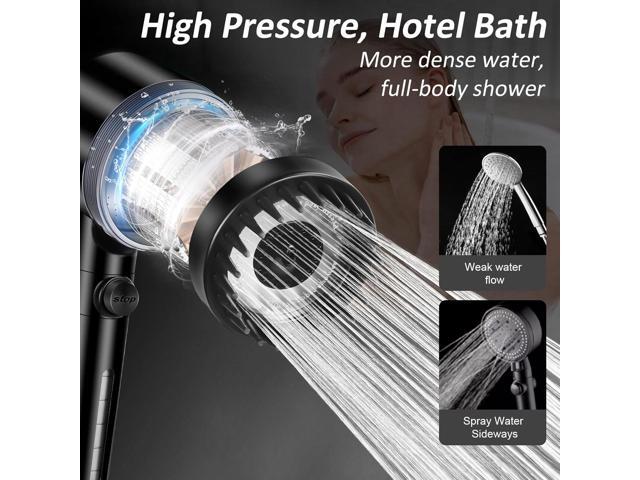 Luxsego High Pressure Shower Heads with Handheld Sprayer, Filtered Shower Head Soften Hard Water with Scalp Massager for Skin & Hair Care, 3...