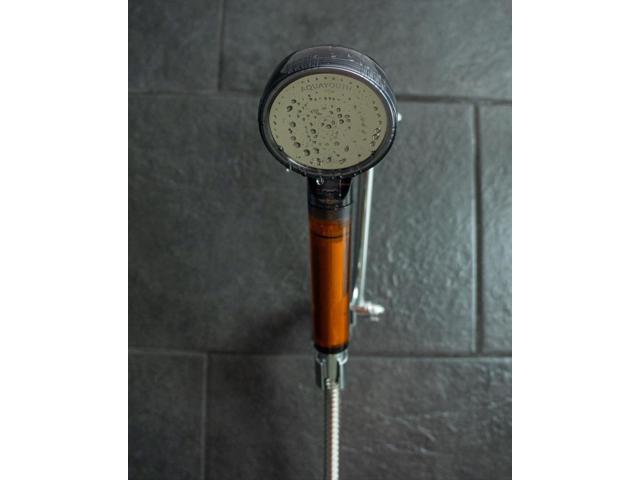 Vitamin C Handheld Shower Head Built-in Vitamin C + Ceramic Balls Reduces Chlorine & Chloramine, While Improving Skin and Hair Health