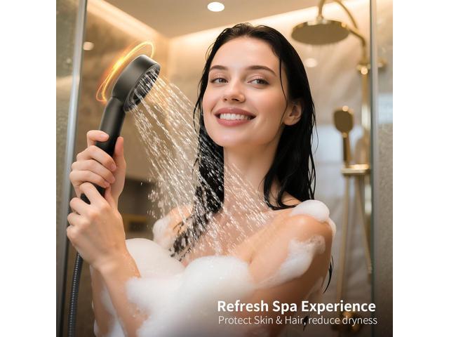 Handheld Shower Head with Filter - High Pressure Vitamin C Chlorine Removal, CEC DOE Certified, Refreshing Scent Cartridge & ABS Anti-Rust, Skin...