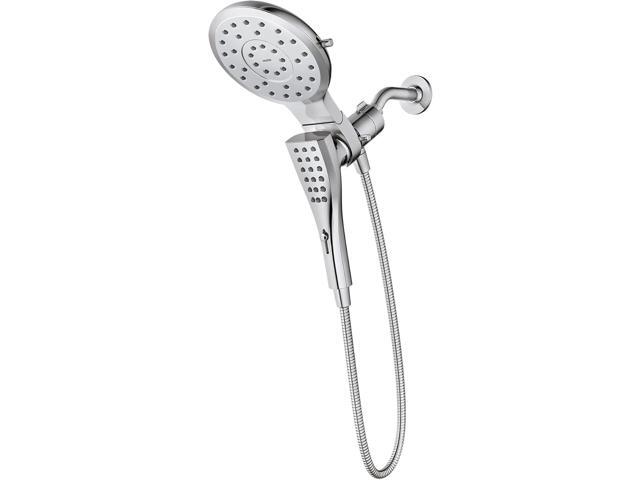 Moen Verso Chrome Round Rain Shower Head and Detachable Handshower Combination with Magnetix Docking System and 60-inch Metal Hose, 220C2