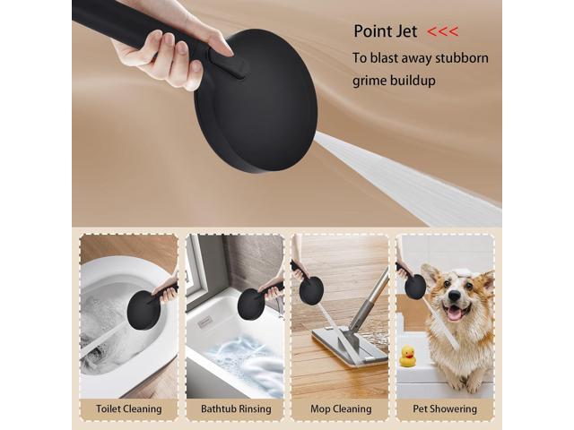 12 Inch Rain Shower Head High Pressure Dual Shower Heads Rainfall Showerhead with 9 Sprays Handheld Spray Combo & 70'Long Fixed Showerheads Hose,...
