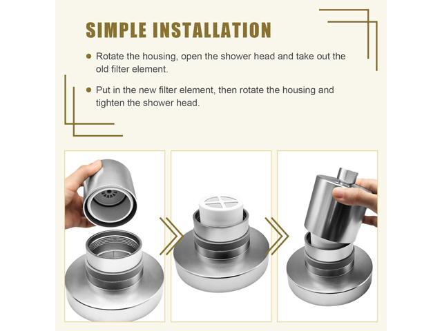 Replacement Cartridge Shower Filter for jolie shower head filter (3 pcs)