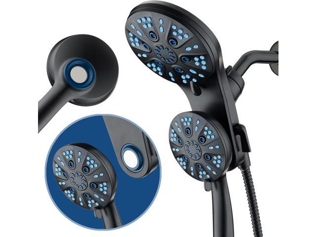 AquaCare Magneton High-Pressure 48-mode Luxury 3-way Combo System with Magnetic Guidance Docking, Giant Rain & Handheld Shower Head, Hygienic Jets...